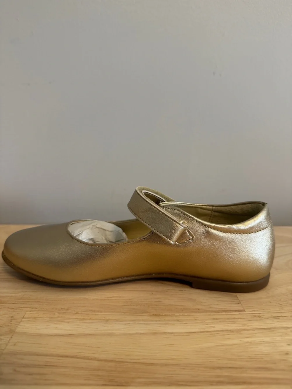 Naturino Girls Gold Mary Jane Dress Shoes